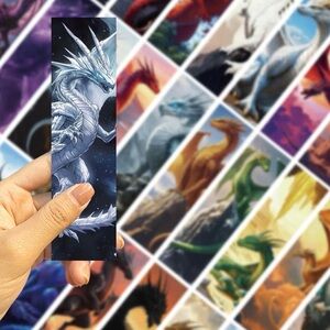 Brand New 30pcs Vibrant Dragon Wing Bookmarks